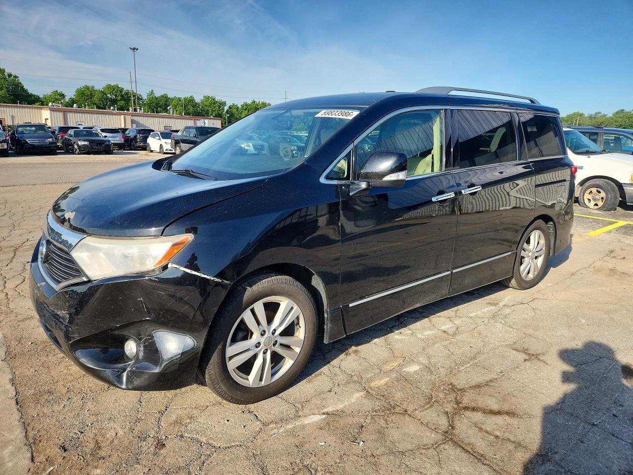 2013 Nissan Quest S, VIN JN8AE2KP6D9066490 — Front end