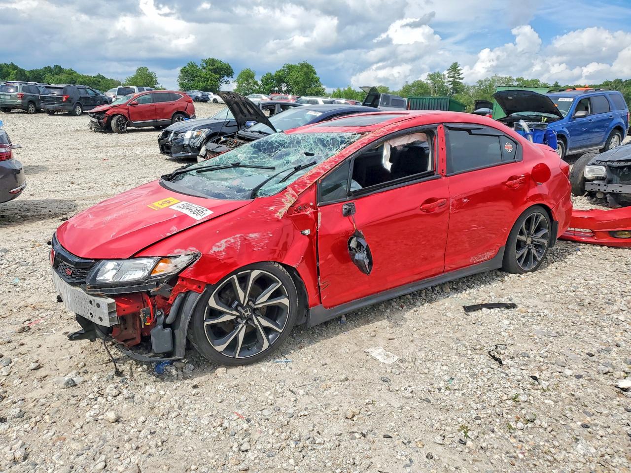 2012 Honda Civic Si, VIN 2HGFB6E52CH701507 — Rollover