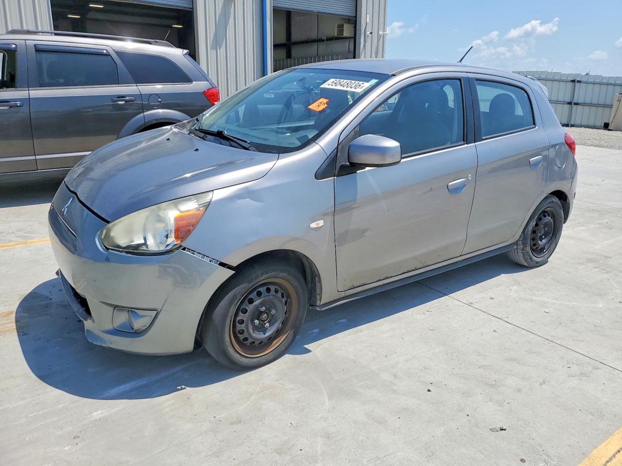 2015 Mitsubishi Mirage DE, VIN ML32A3HJ9FH055256 — Front end