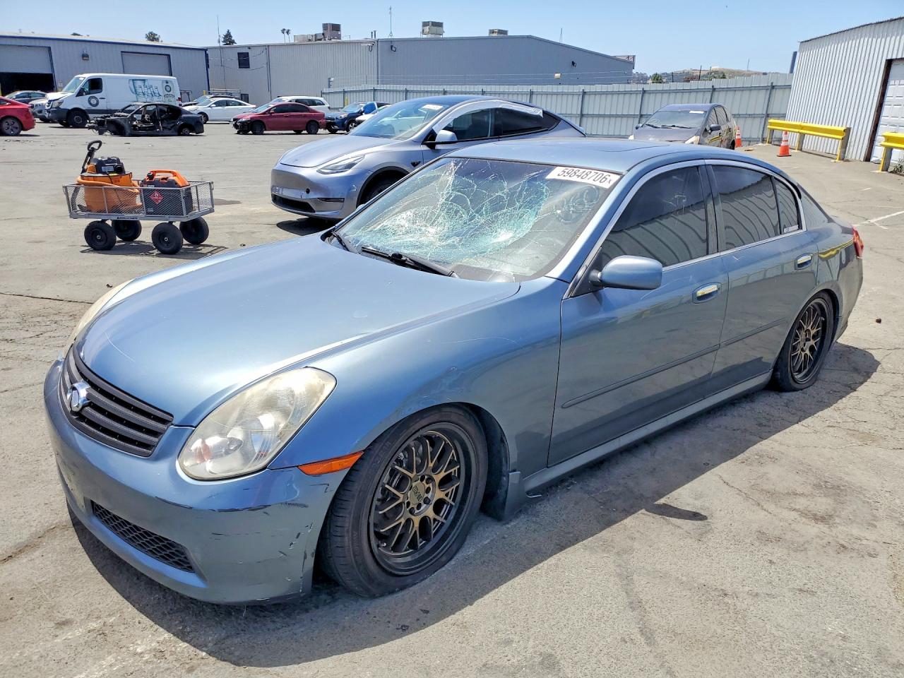 2006 Infiniti G35, VIN JNKCV51E86M522168 — Vandalism