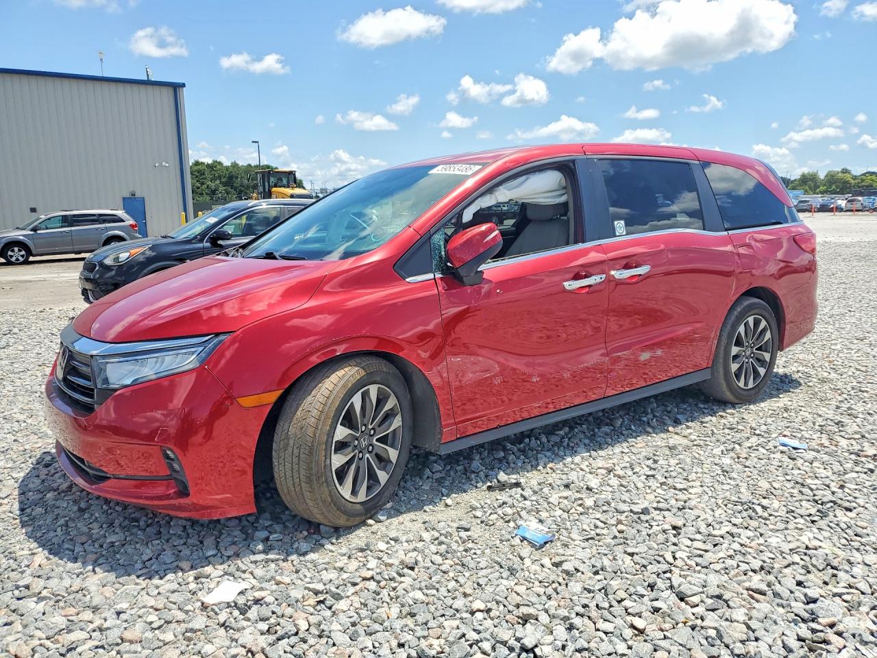 2022 Honda Odyssey EX-L, VIN 5FNRL6H78NB004342 — Front end