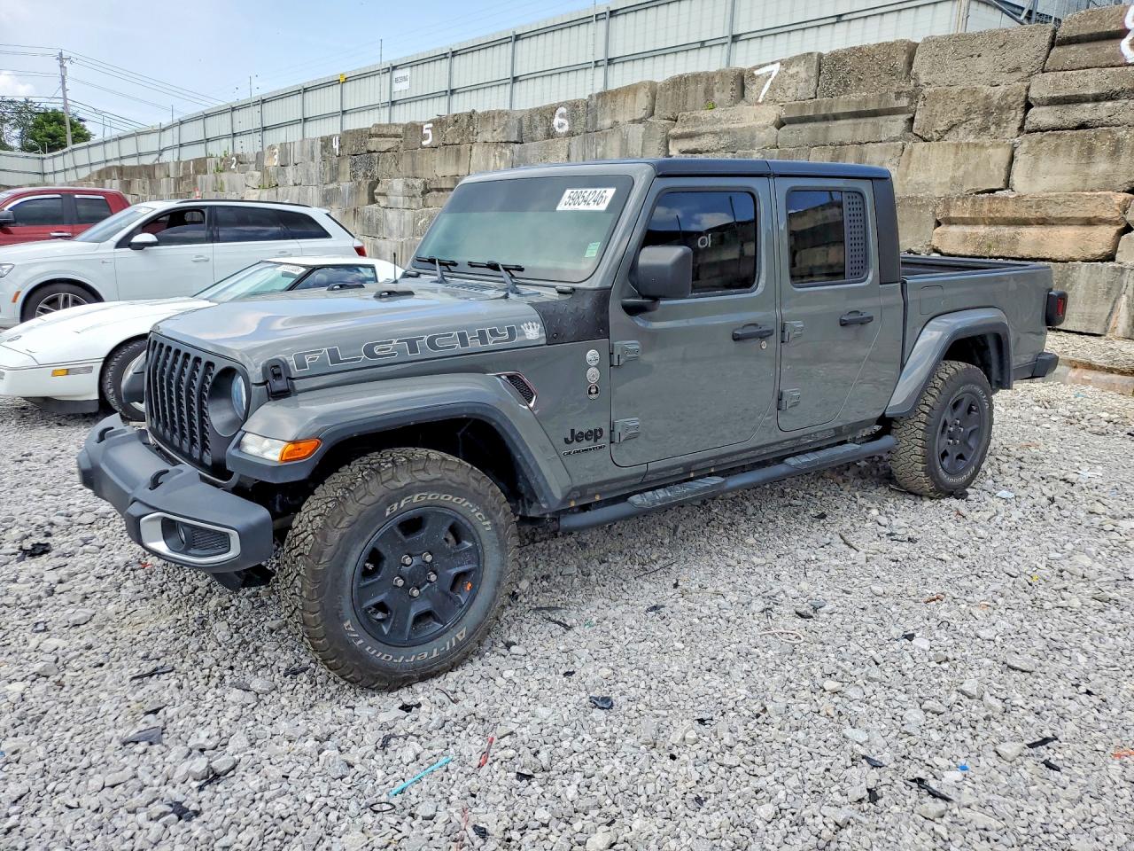 2021 Jeep Gladiator Willys, VIN 1C6HJTAG6ML502939 — Rear end
