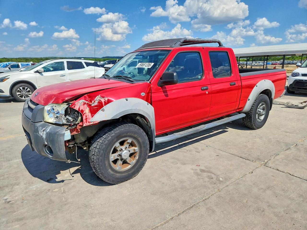 2002 Nissan Frontier XE, VIN 1N6ED29X42C381159 — Front end
