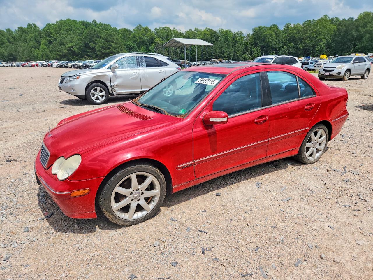 2004 Mercedes-Benz C 230 Kompressor, VIN WDBRF40J64A565695 — Burn