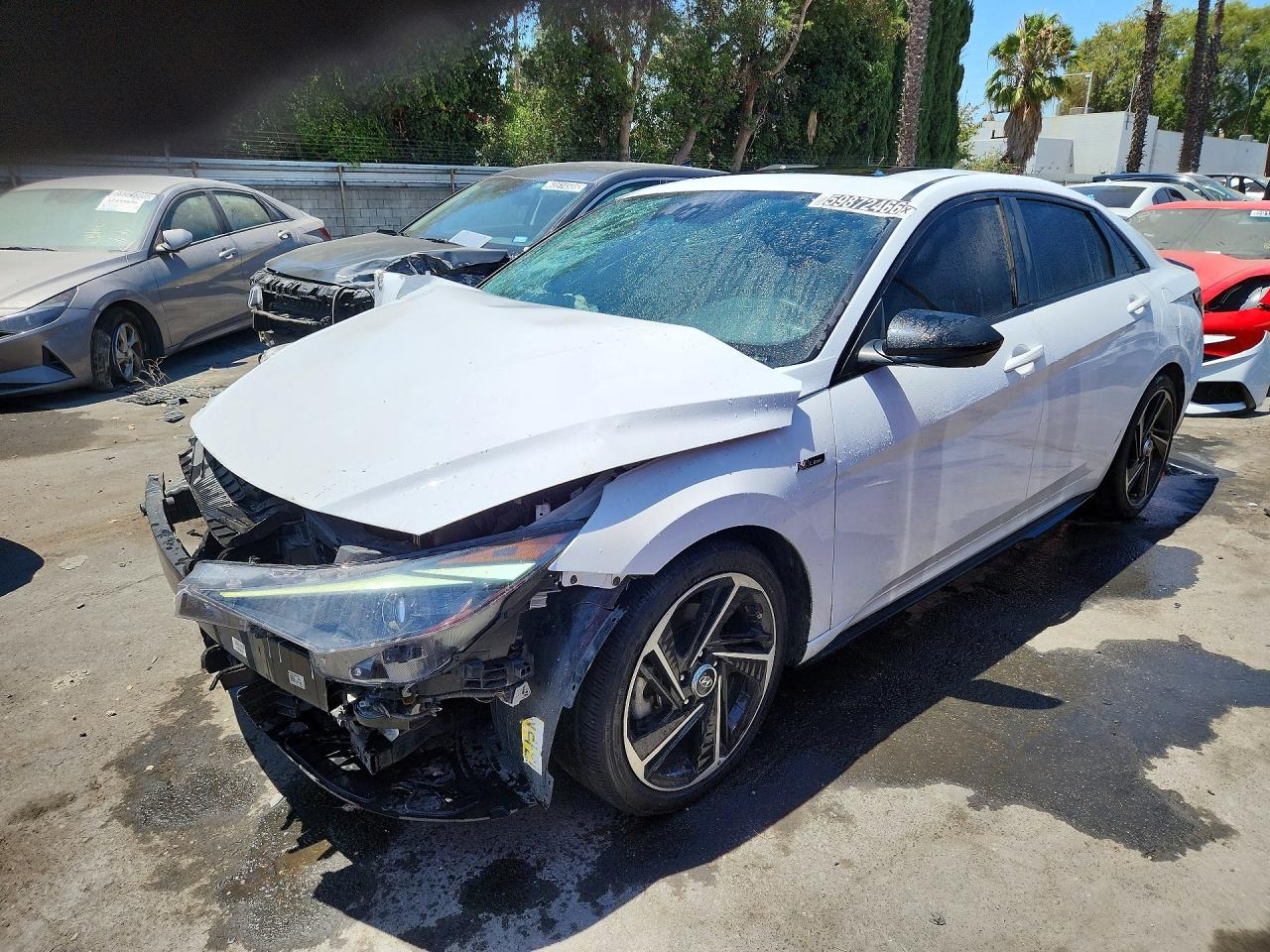 2022 Hyundai Elantra N Line, VIN KMHLR4AF0NU244093 — Front end