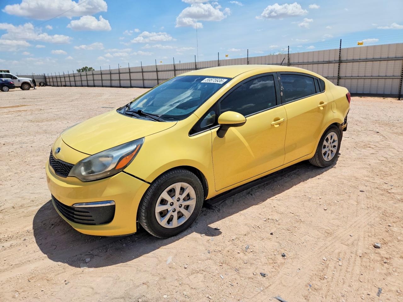 2016 Kia Rio LX, VIN KNADM4A37G6684071 — Rear end