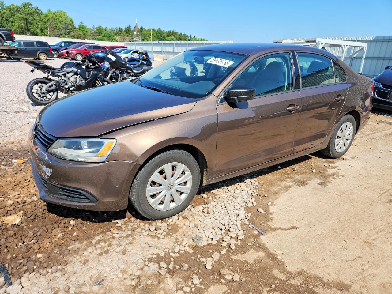 2014 Volkswagen Jetta S, VIN 3VW2K7AJ4EM308714 — Front end