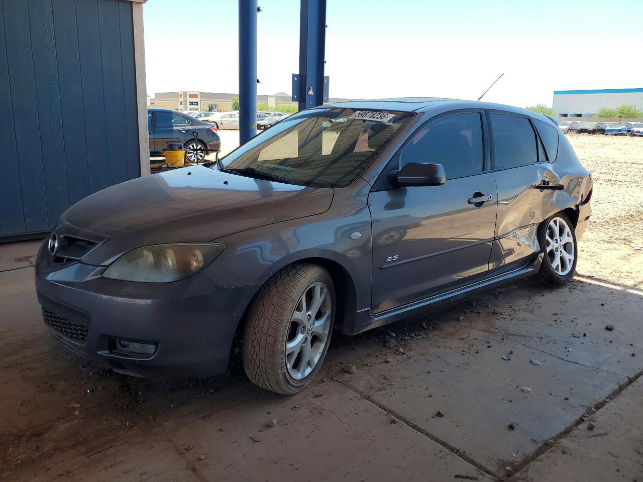 2008 Mazda 3 S Sport, VIN JM1BK343881821054 — Rear end