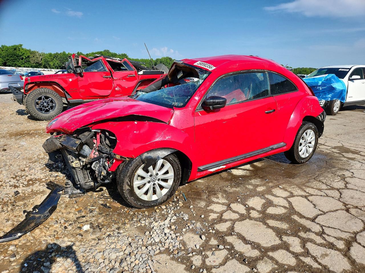 2014 Volkswagen Beetle Entry, VIN 3VWF17AT9EM653260 — Rollover