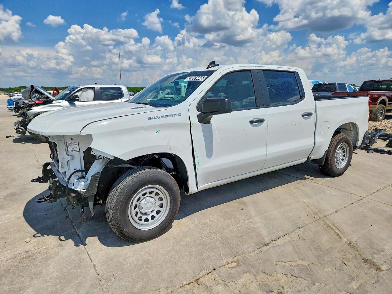 2025 Chevrolet Silverado 1500 Work Truck, VIN 3GCPAAEK6SG107869 — Повреждение рамы