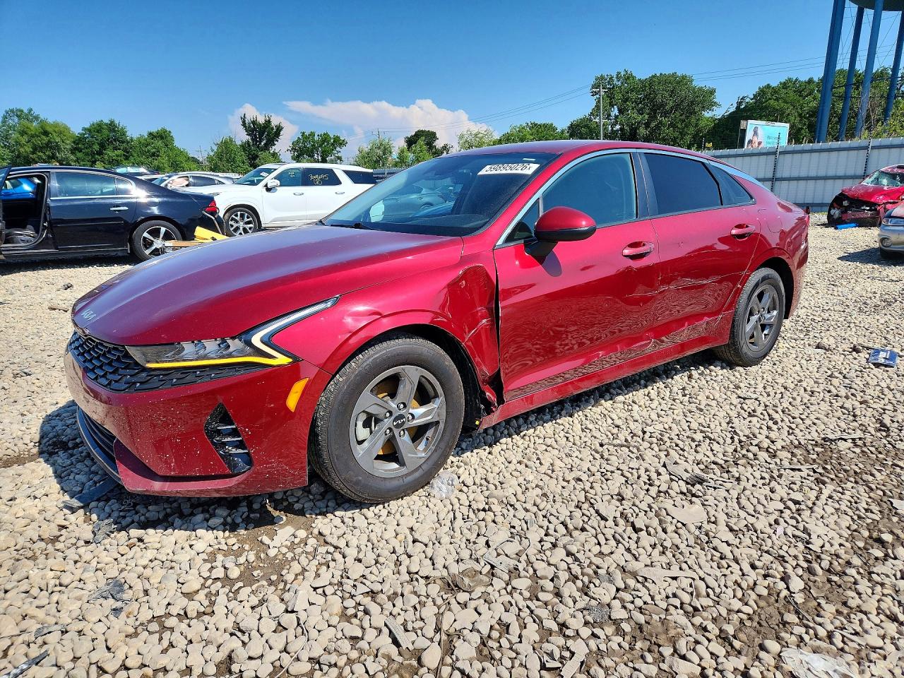 2022 Kia K5 LXS, VIN 5XXG14J25NG143020 — Side