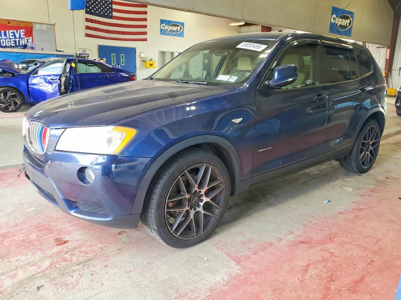 2011 BMW X3 28i, VIN 5UXWX5C53BL713999 — Front end