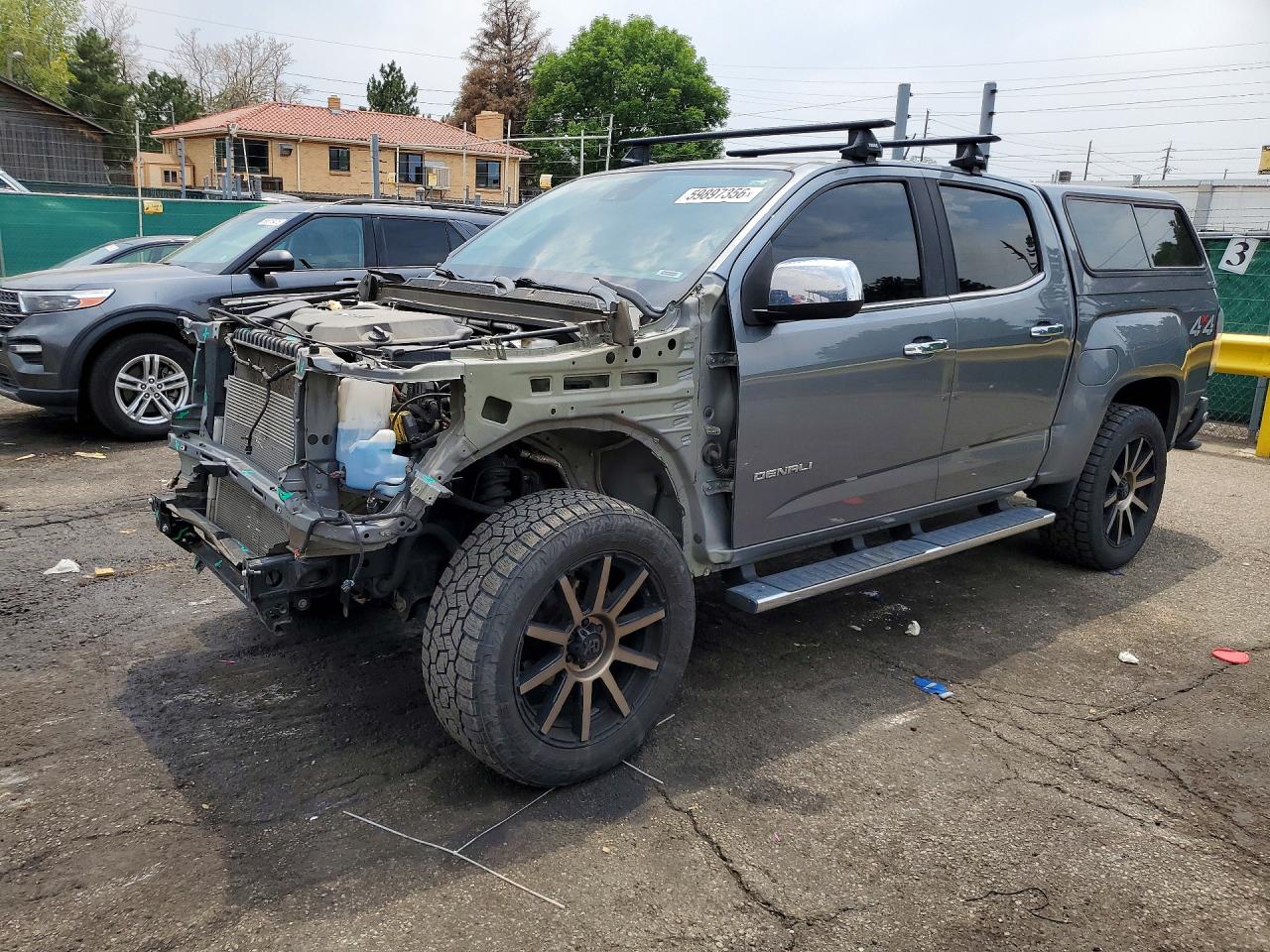 2019 GMC Canyon 4WD Denali, VIN 1GTG6EEN3K1127529 — Front end