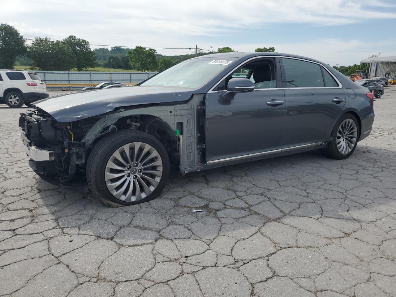 2019 Genesis G90 Ultimate, VIN KMTF54JH2KU064030 — Front end