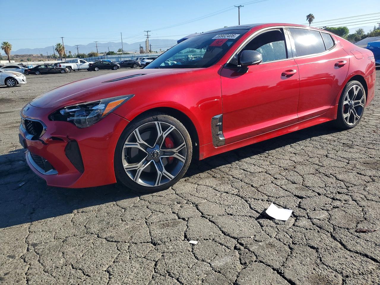 2019 Kia Stinger GT2, VIN KNAE55LC3K6060152 — Front end