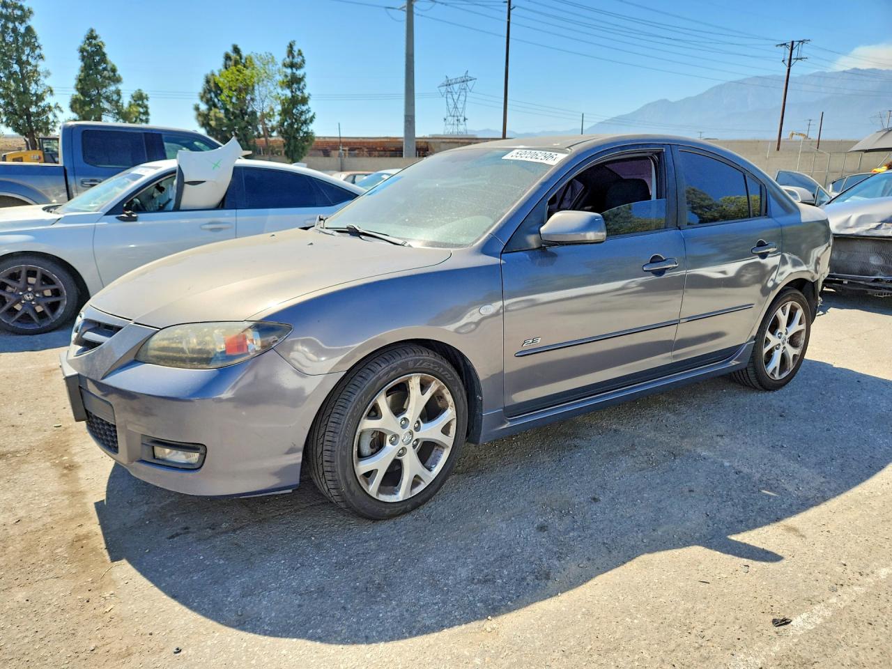 2007 Mazda 3 S Grand Touring, VIN JM1BK323X71623965 — Rear end