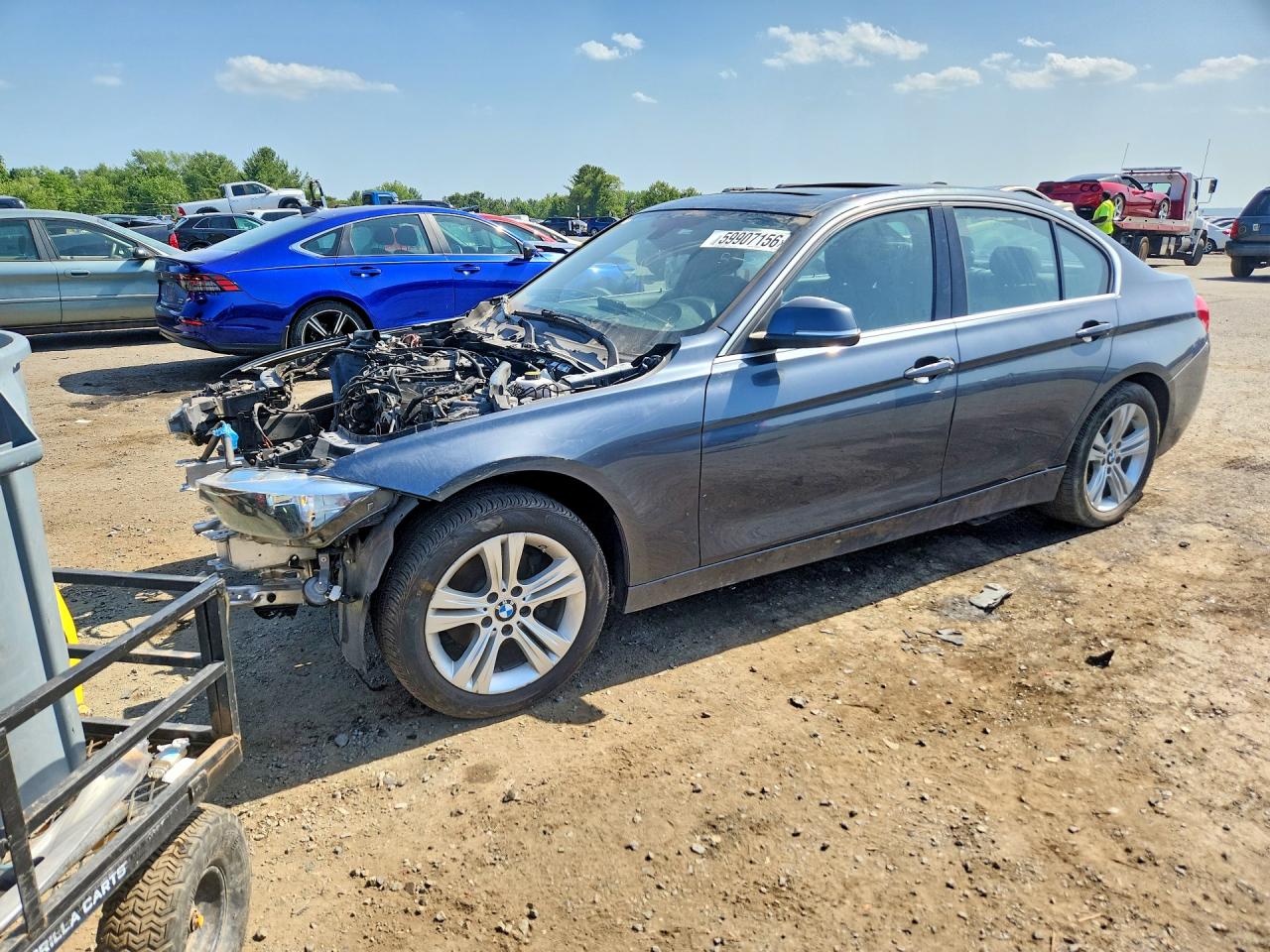 2017 BMW 3 Series 330i xDrive, VIN WBA8D9G58HNT90791 — Vandalism