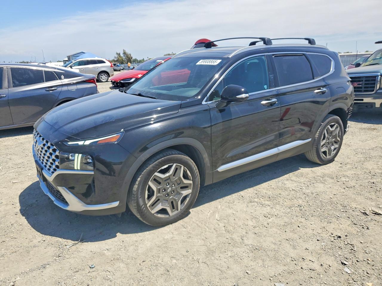 2021 Hyundai Santa Fe Limited, VIN 5NMS44AL5MH370637 — Зад