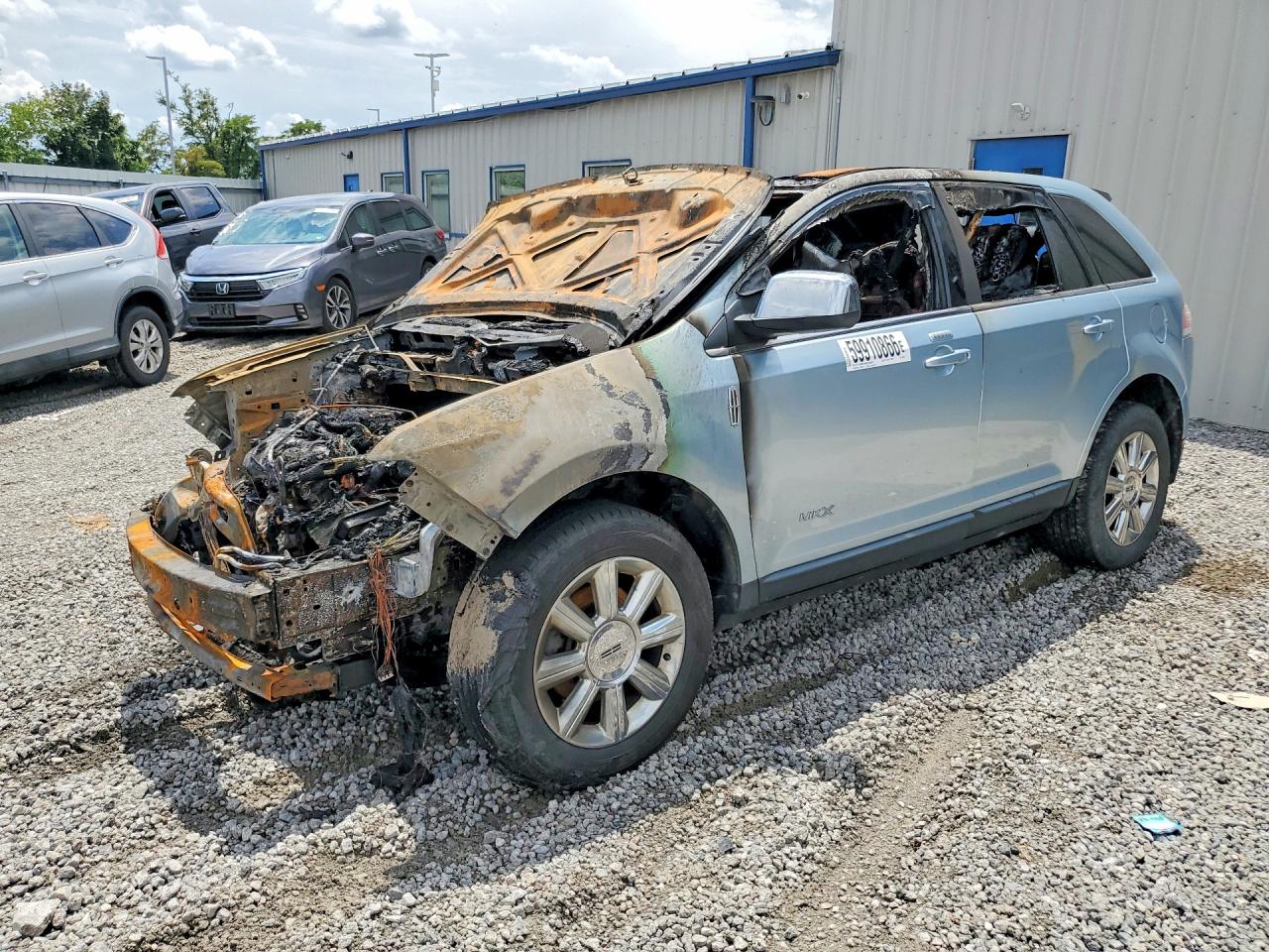 2008 Lincoln MKX, VIN 2LMDU88C58BJ23418 — Burn
