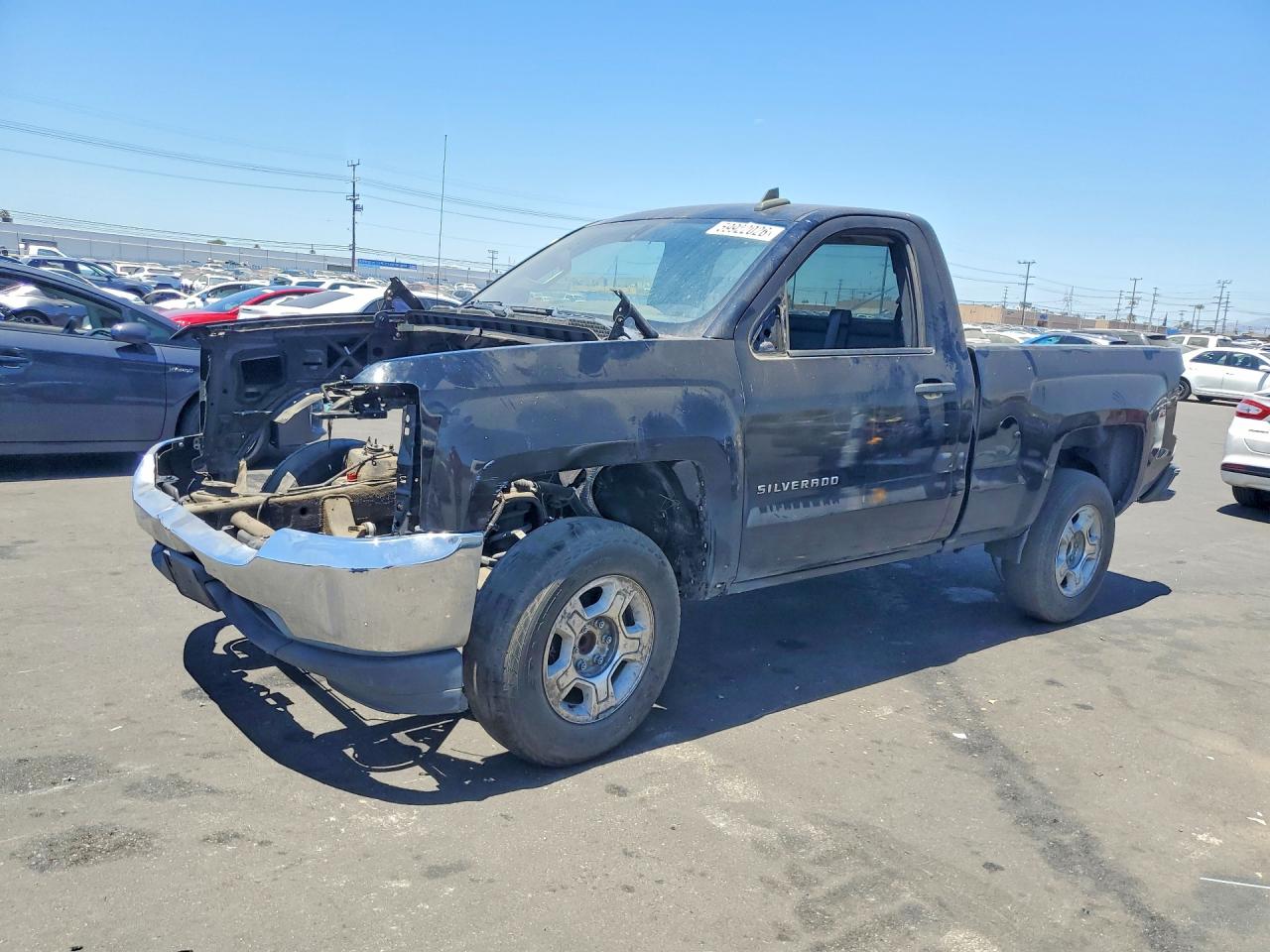 2018 Chevrolet Silverado 1500 LS, VIN 1GCNCNEC8JZ380571 — Vandalism