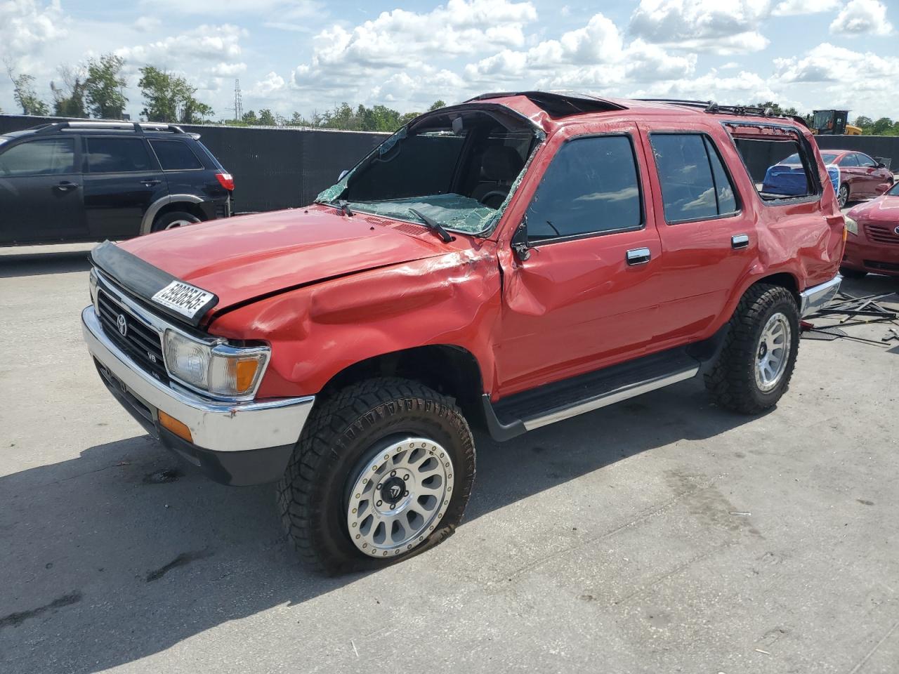 1992 Toyota 4Runner, VIN JT3VN39W1N0093526 — Rollover