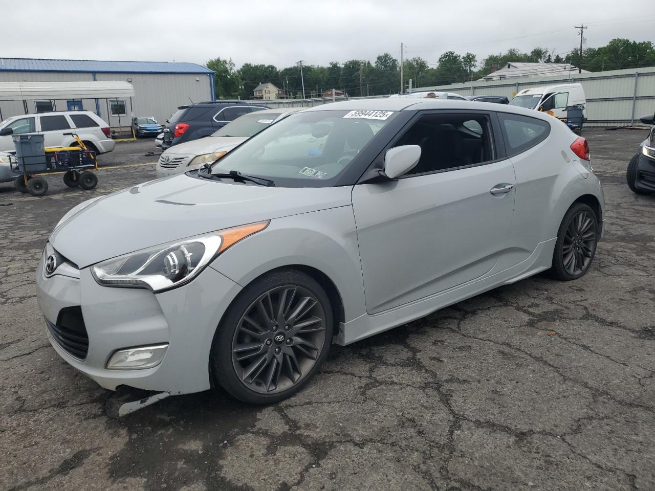 2013 Hyundai Veloster w/Black Int, VIN KMHTC6AD9DU129440 — Side