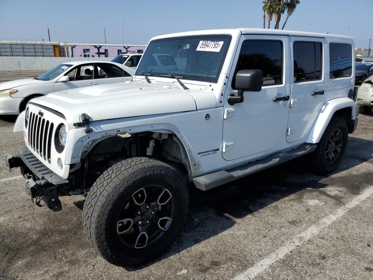 2018 Jeep Wrangler Unlimited Sahara, VIN 1C4HJWEG9JL819825 — Front end