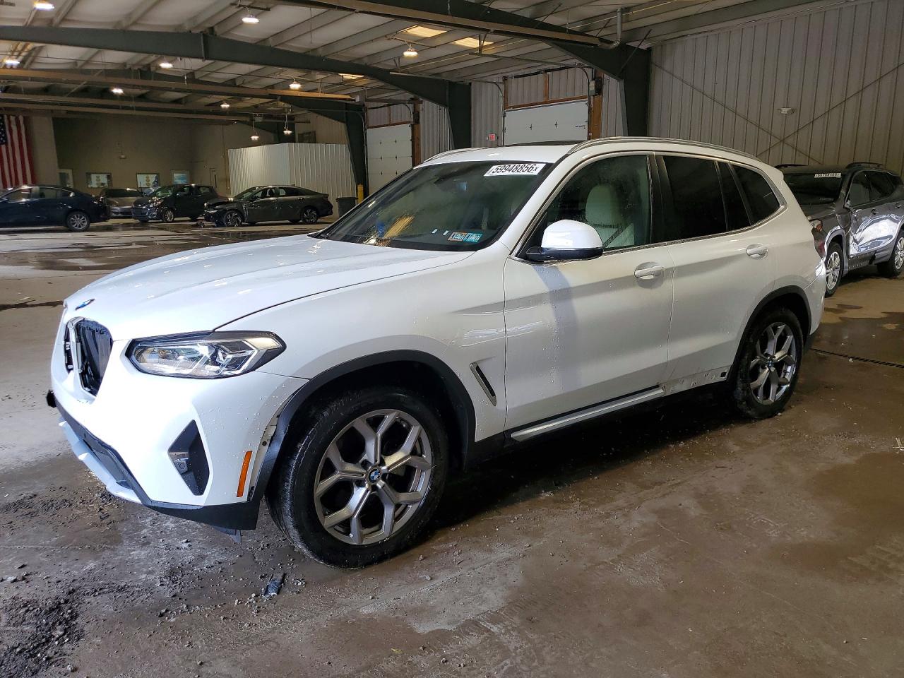 2022 BMW X3 xDrive30i, VIN 5UX53DP03N9M92843 — Front end