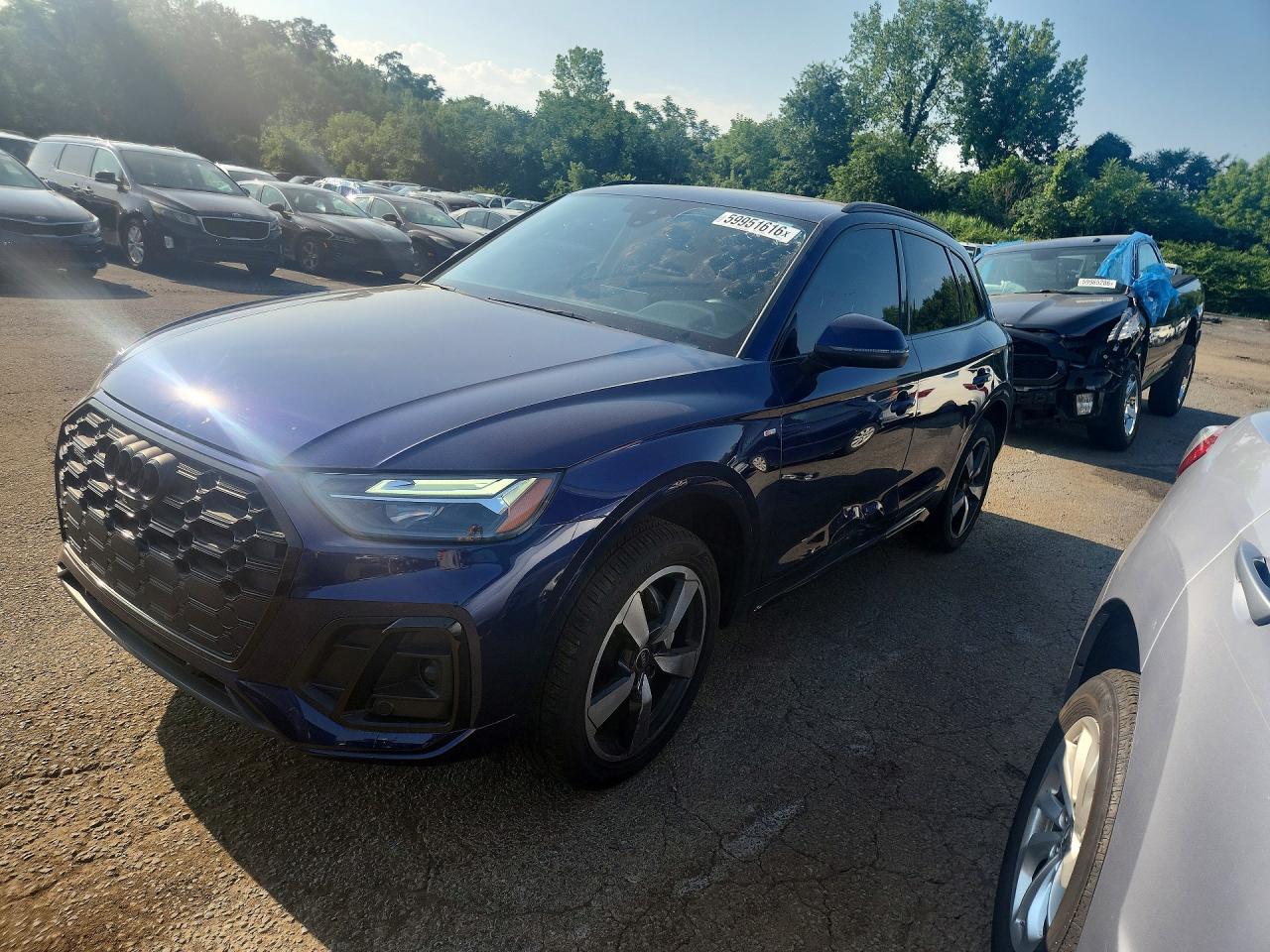 2022 Audi Q5 S line Premium Plus, VIN WA1EAAFY1N2025176 — Rear end