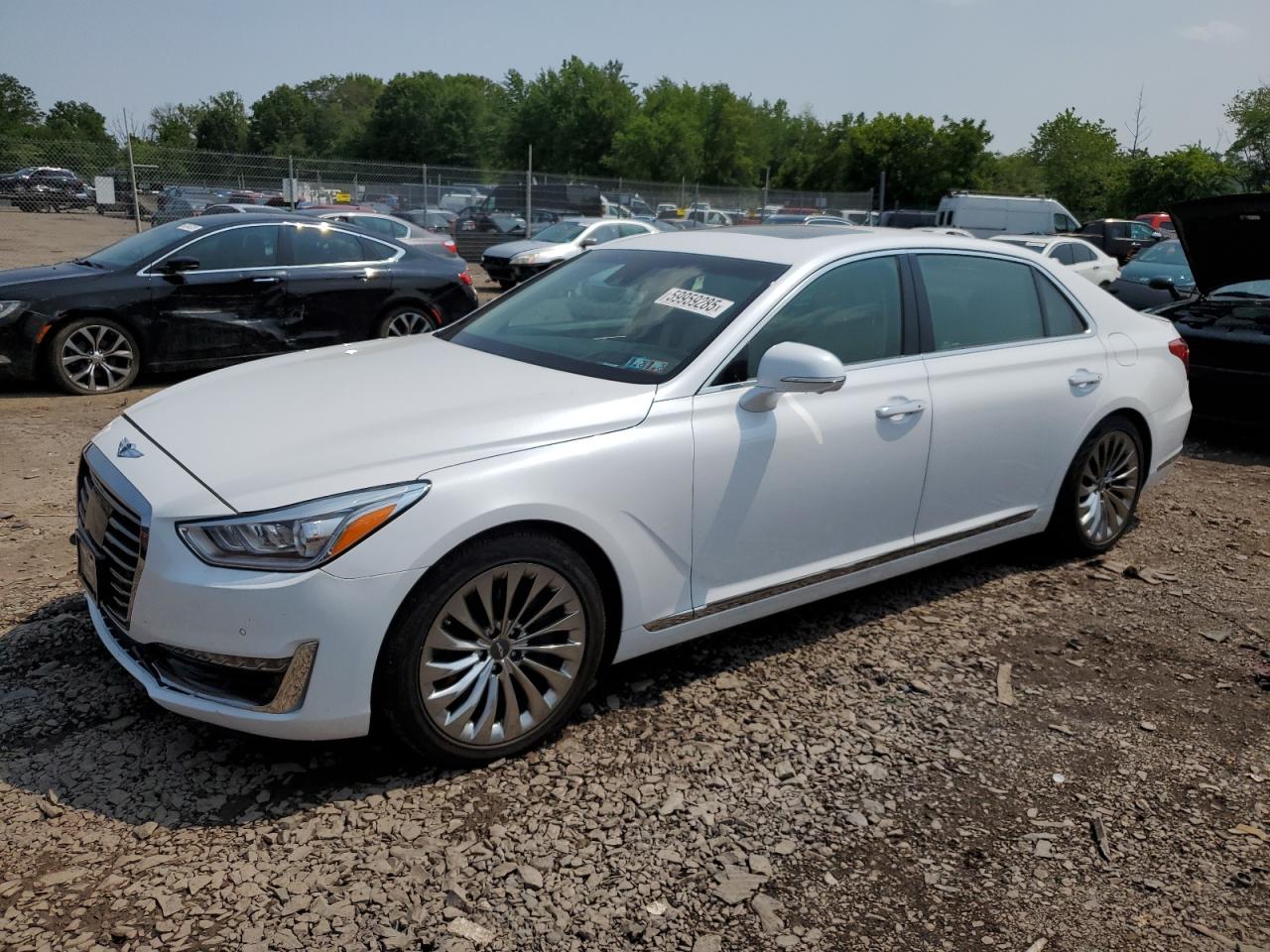 2019 Genesis G90 Ultimate, VIN KMTF54JH5KU054477 — Rear end