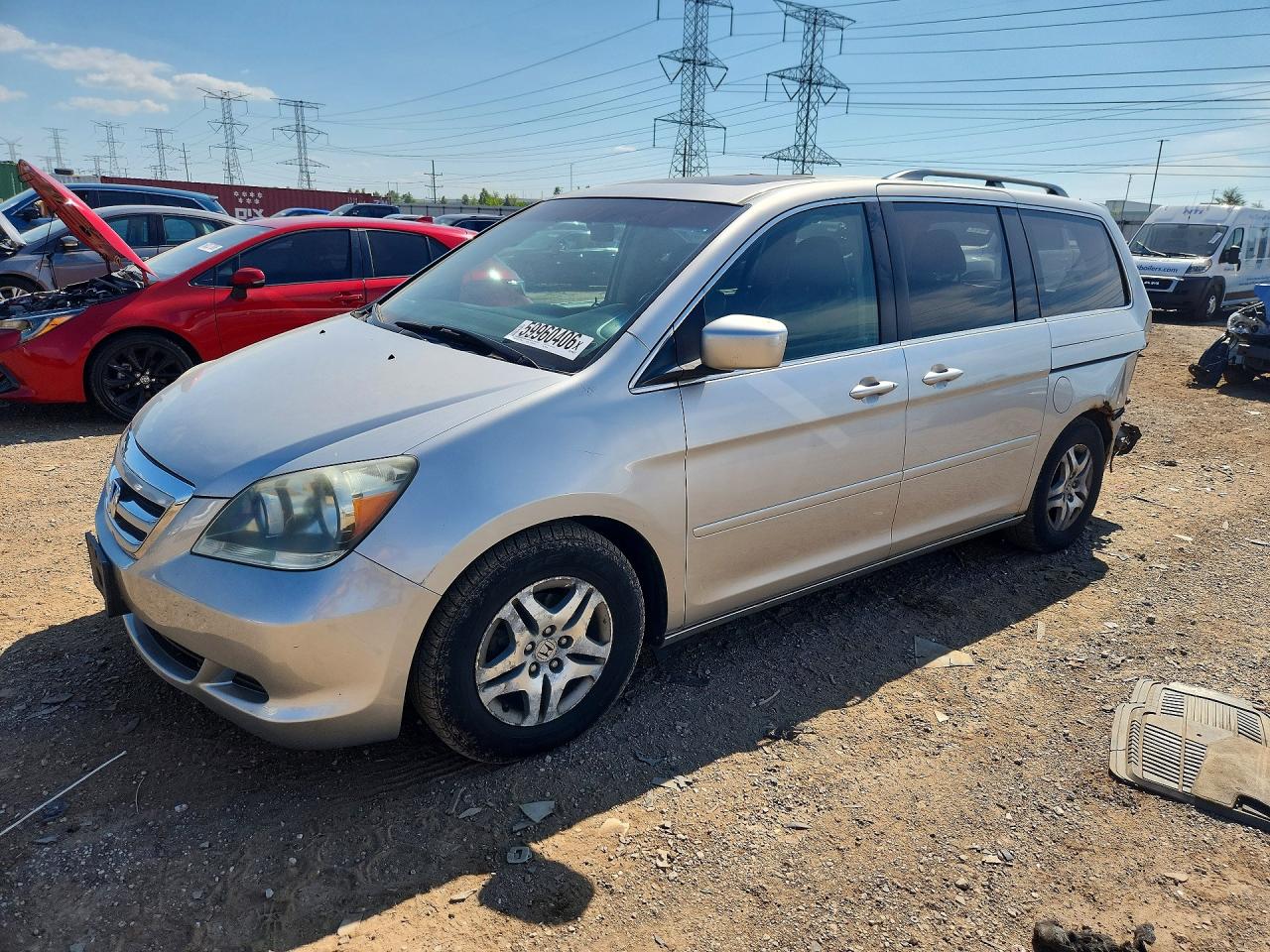 2007 Honda Odyssey EX-L, VIN 5FNRL38717B405295 — Rear end