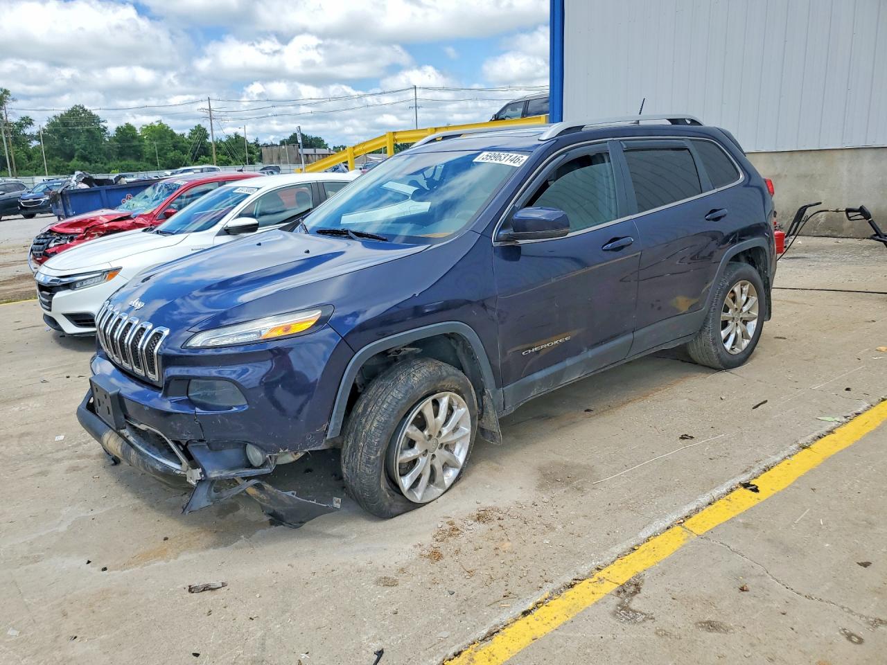 2014 Jeep Cherokee Limited, VIN 1C4PJMDSXEW178601 — Front end