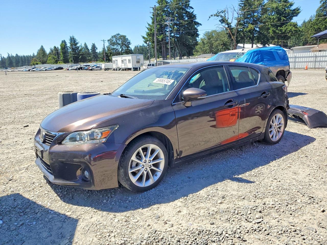 2012 Lexus CT 200h Premium, VIN JTHKD5BH3C2111484 — Rear end