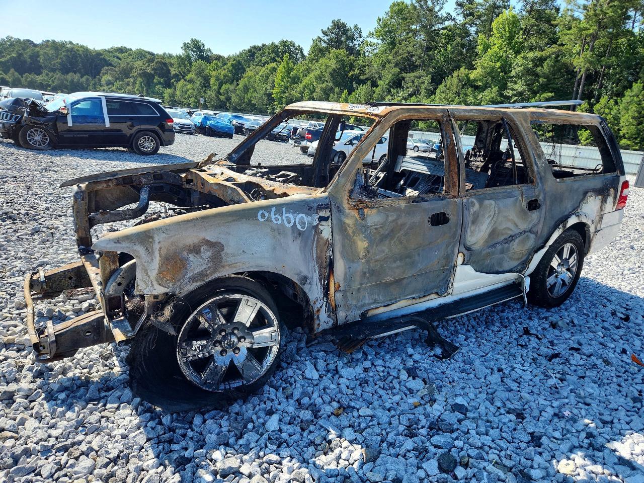 2007 Ford Expedition Max Limited, VIN 1FMFK20587LA20660 — Burn