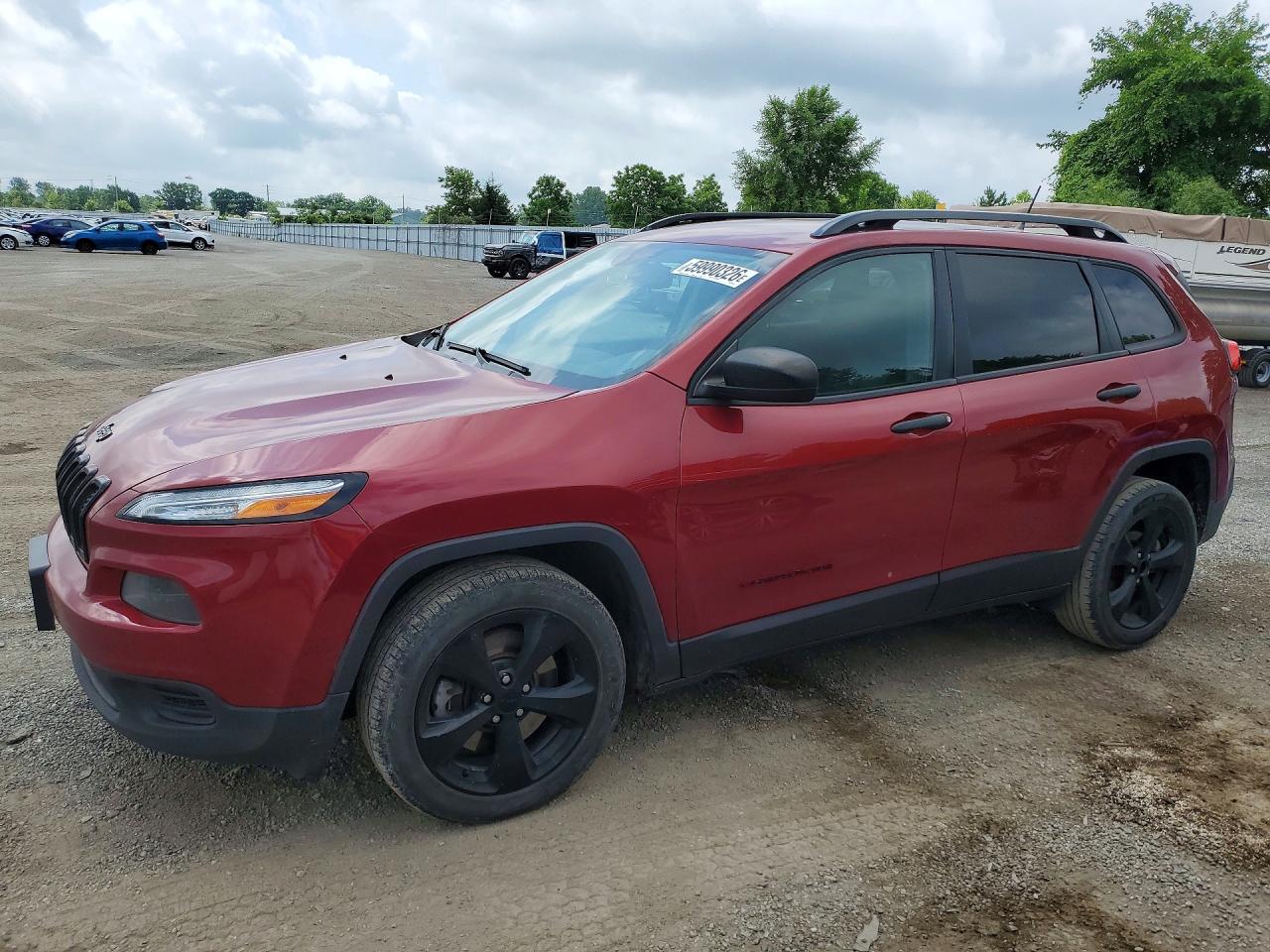 2017 Jeep Cherokee Sport, VIN 1C4PJLAB2HW554291 — Side