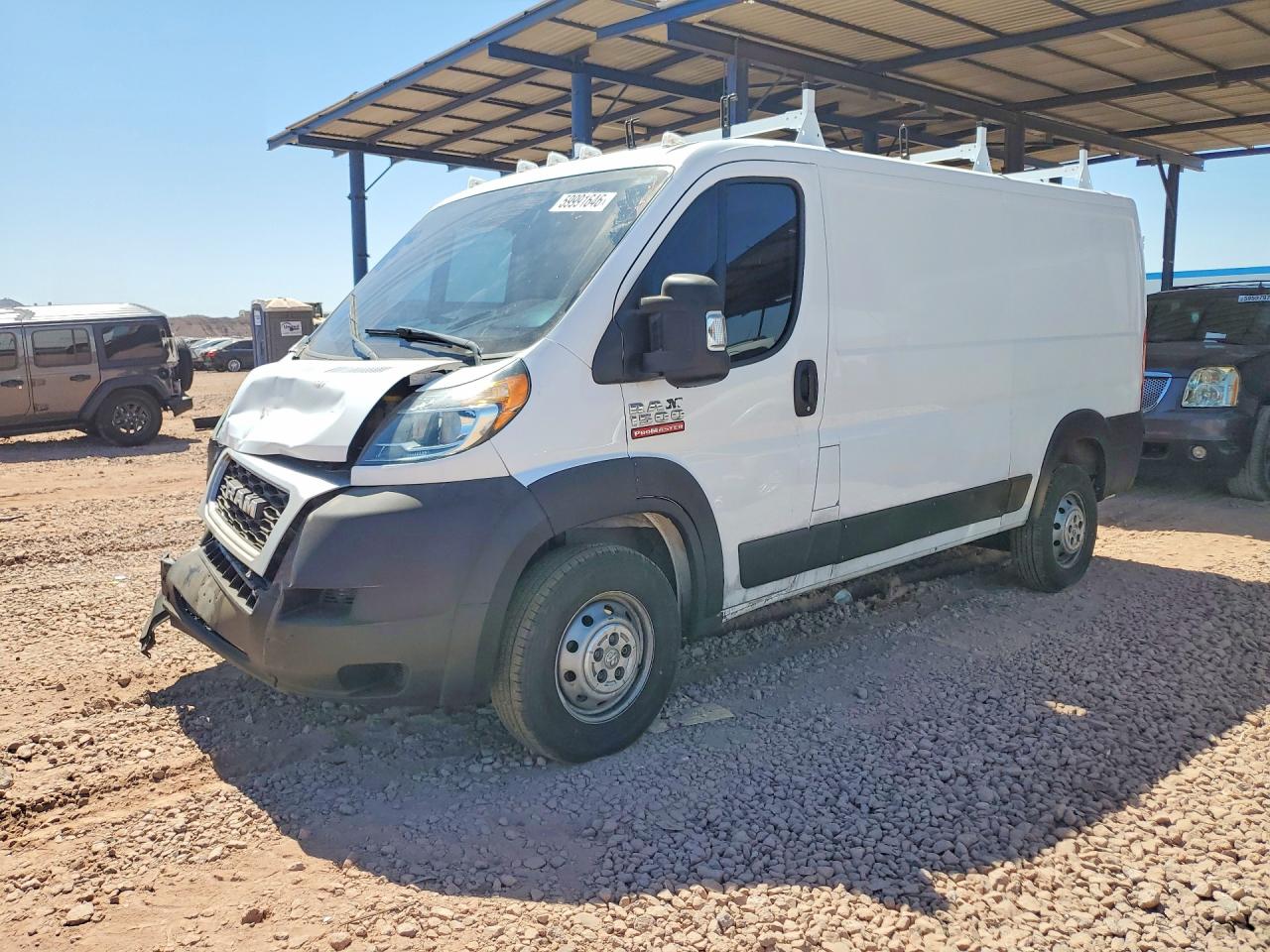 2020 Ram ProMaster Cargo, VIN 3C6TRVAG4LE105493 — Повреждение рамы