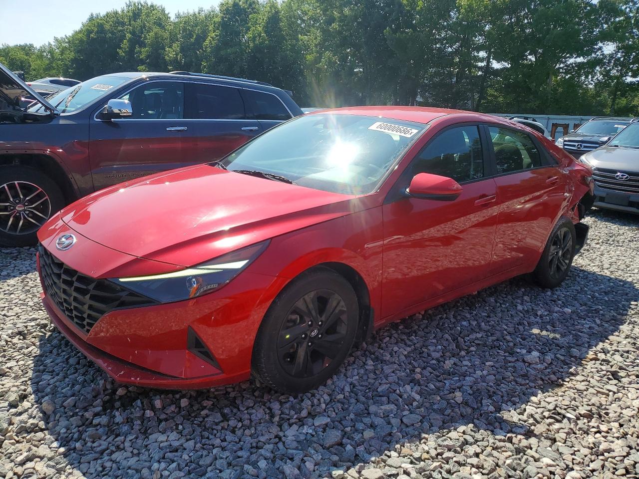 2021 Hyundai Elantra SEL, VIN 5NPLM4AG0MH002845 — Rear end
