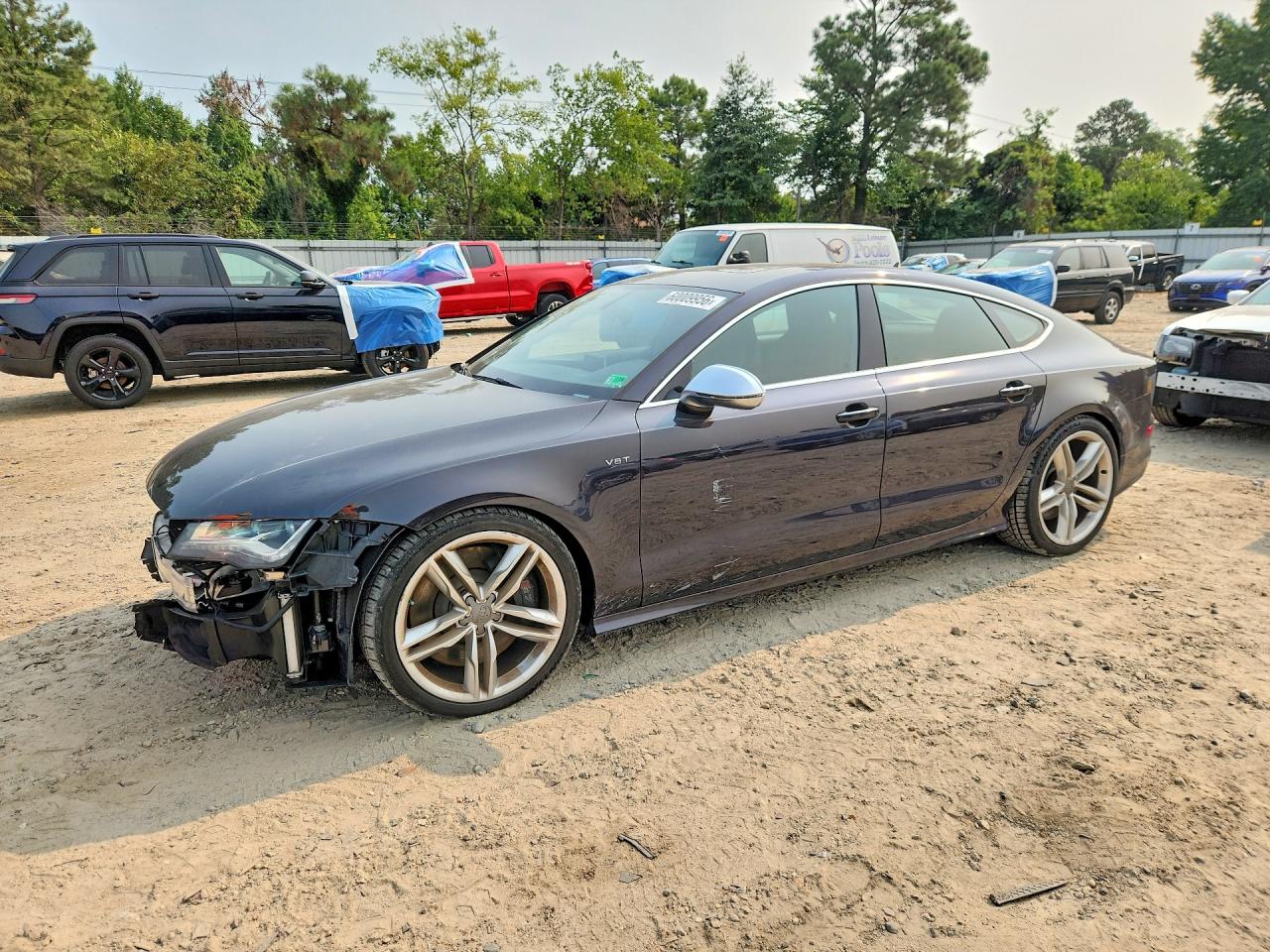 2013 Audi S7 Prestige, VIN WAUW2AFC2DN090236 — Front end