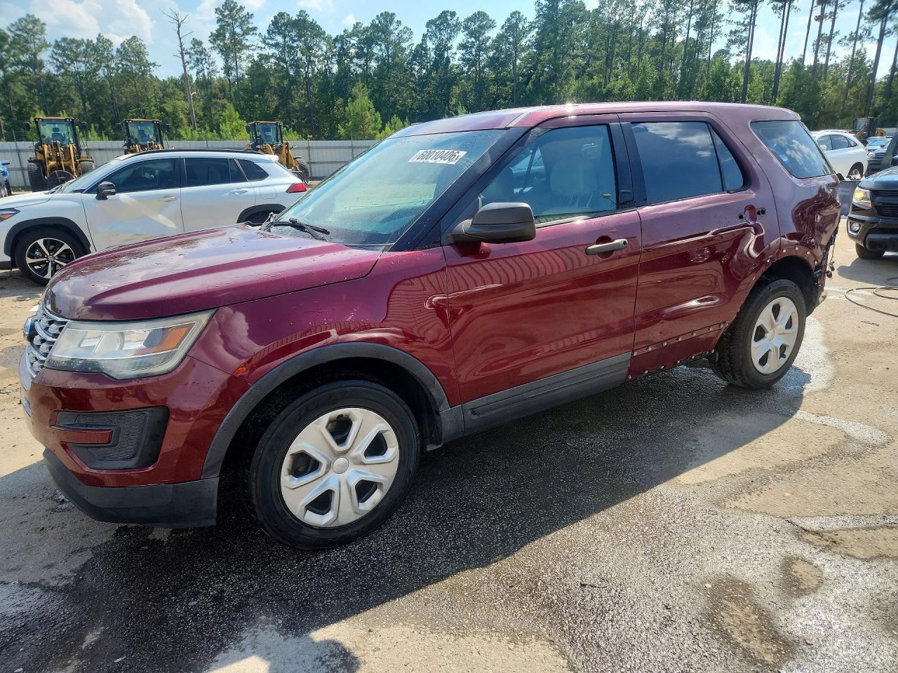 2016 Ford Police Interceptor Utility, VIN 1FM5K8AR7GGB36747 — Зад