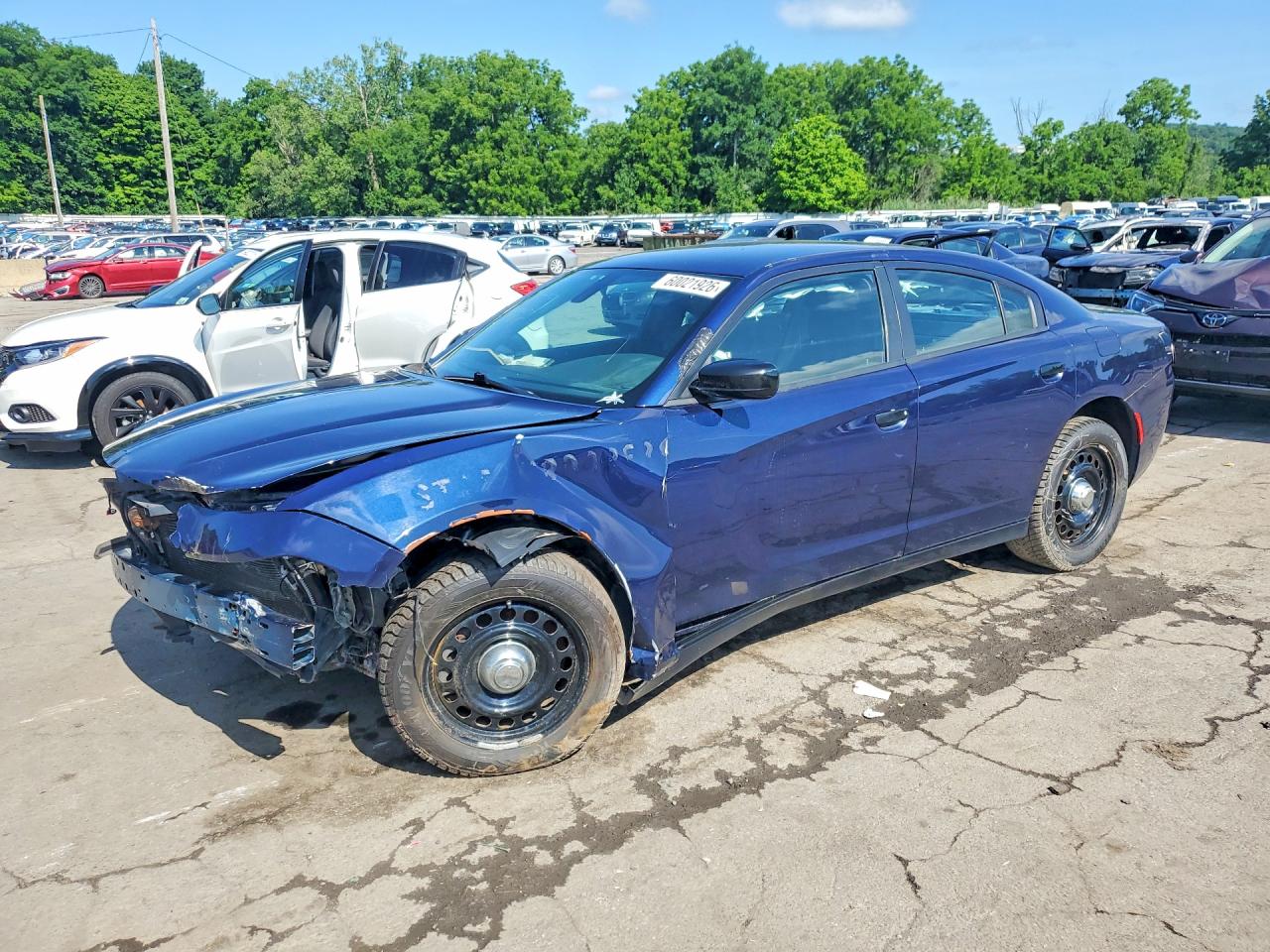 2021 Dodge Charger Police, VIN 2C3CDXKG1MH648991 — Front end