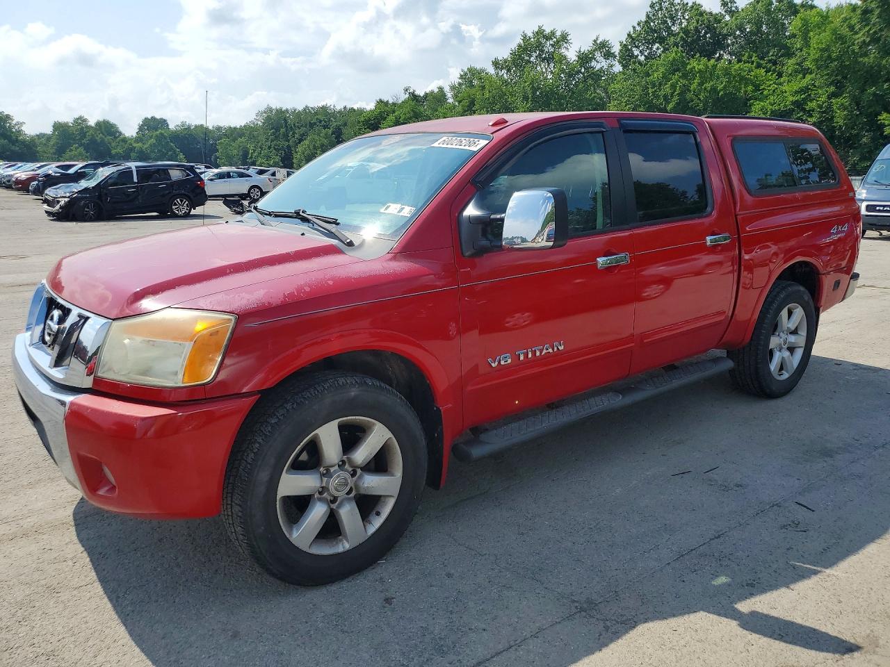 2008 Nissan Titan XE, VIN 1N6AA07C28N307554 — Повреждение рамы