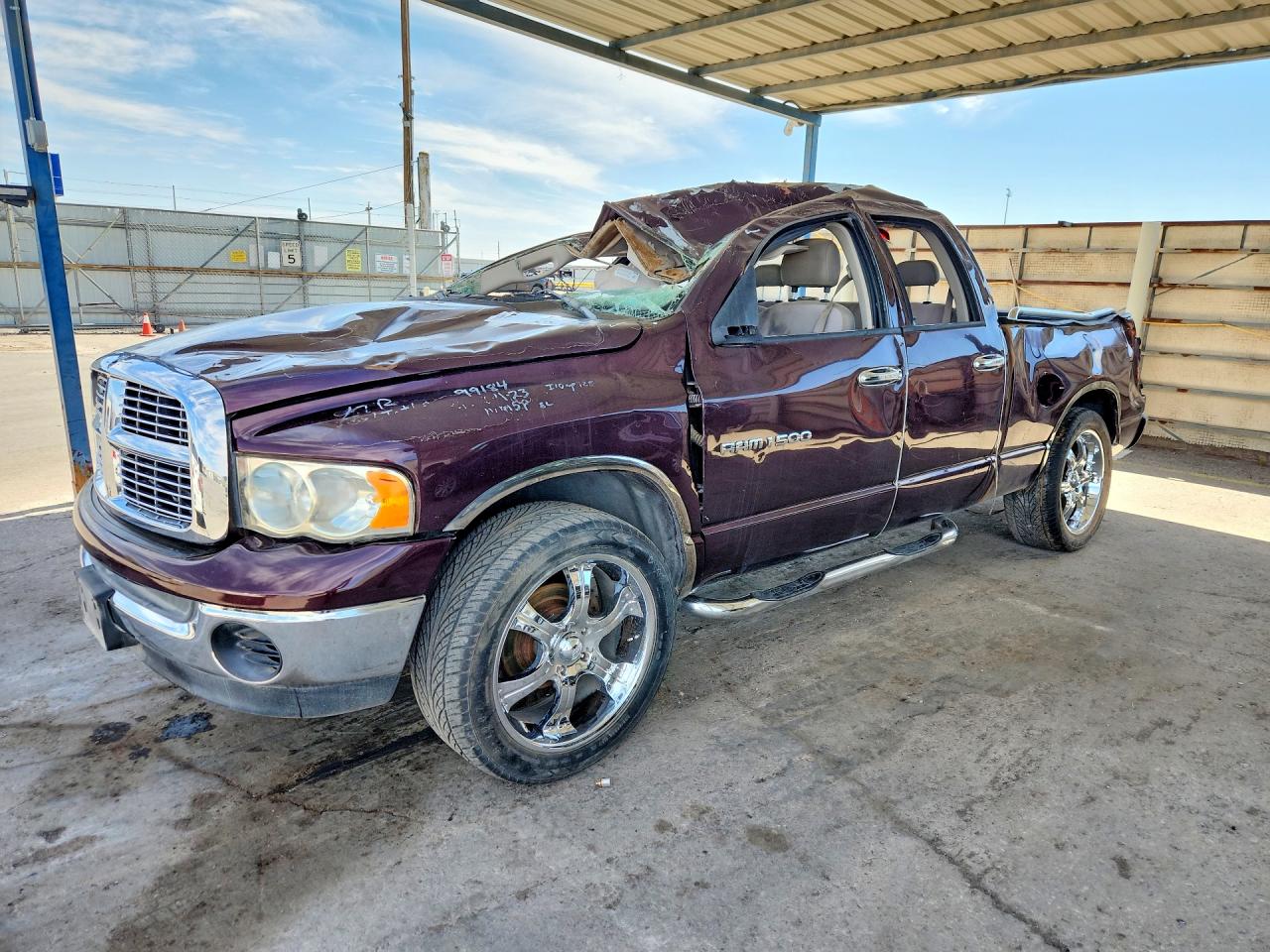 2004 Dodge 1500 ST, VIN 1D7HA18KX4J135052 — Опрокидывание