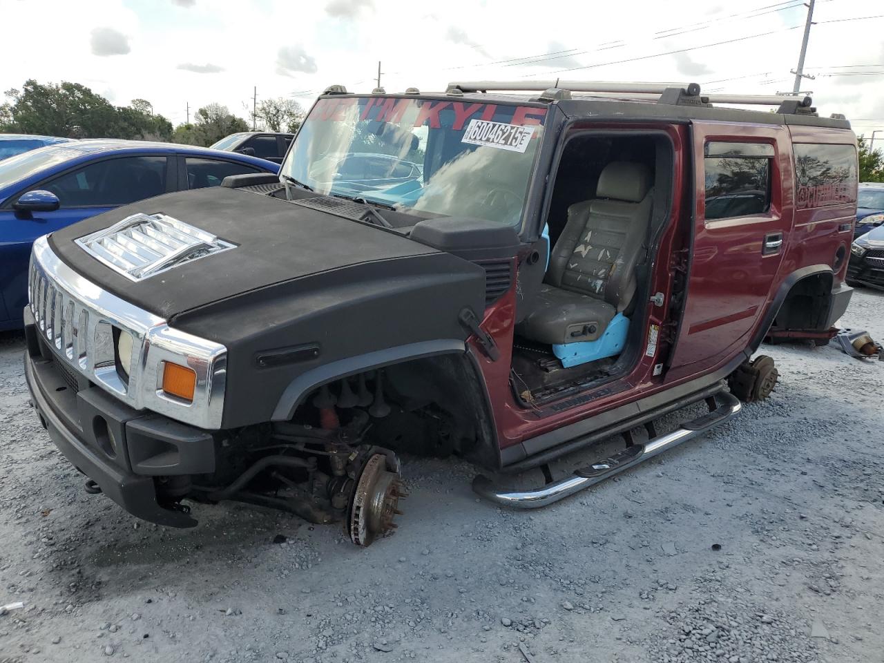 2004 Hummer H2, VIN 5GRGN23U34H122089 — Stripped