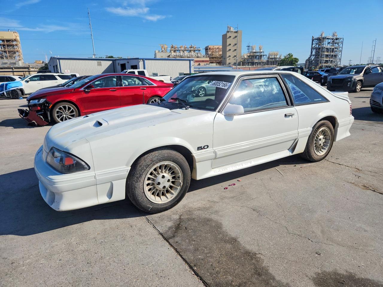 1989 Ford Mustang GT, VIN 1FABP42E8KF214261 — Water / flood