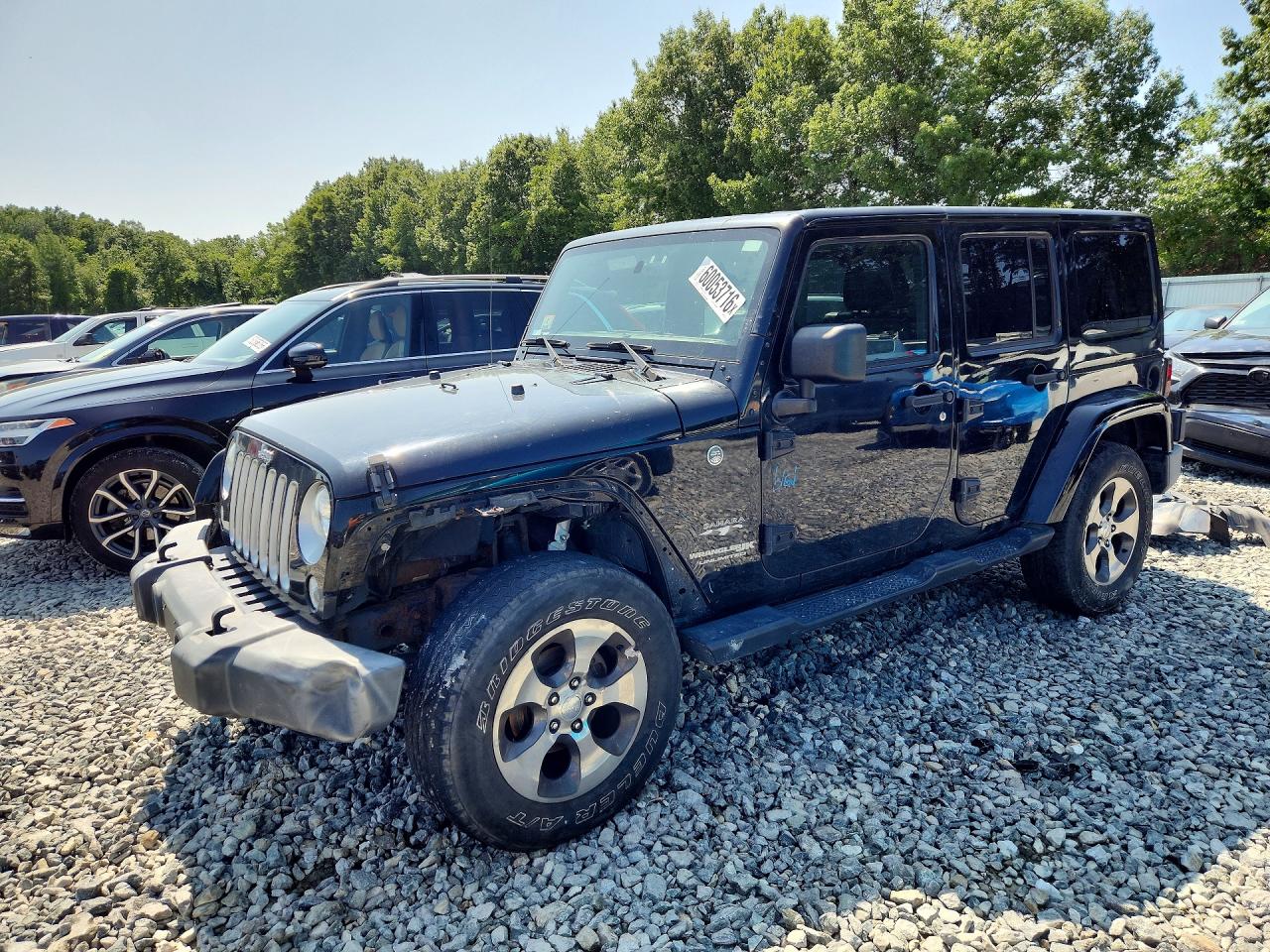 2018 Jeep Wrangler Unlimited Sahara, VIN 1C4BJWEG5JL902366 — Front end
