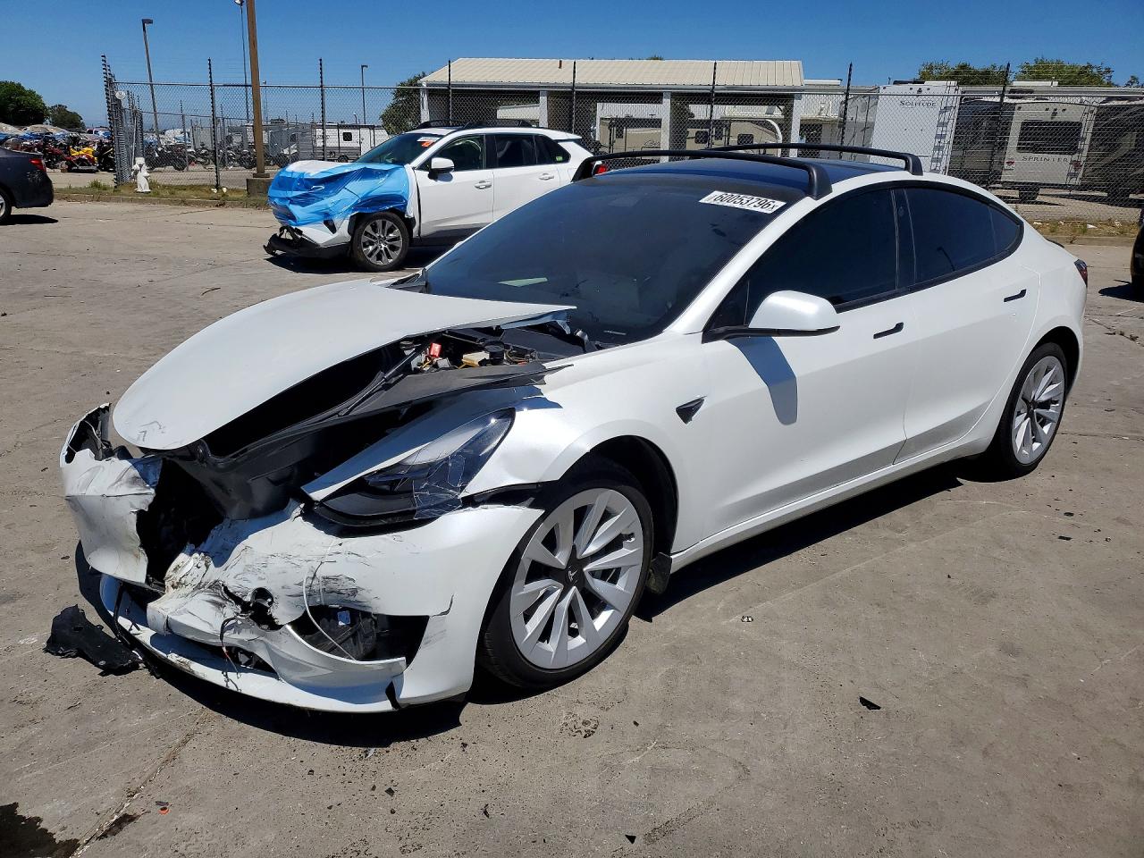 2023 Tesla Model 3 Long Range, VIN 5YJ3E1EB7PF706912 — Front end