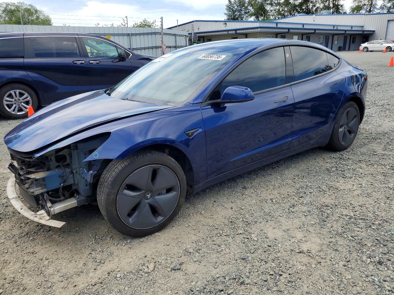 2018 Tesla Model 3 Long Range Battery, VIN 5YJ3E1EA6JF160330 — Front end