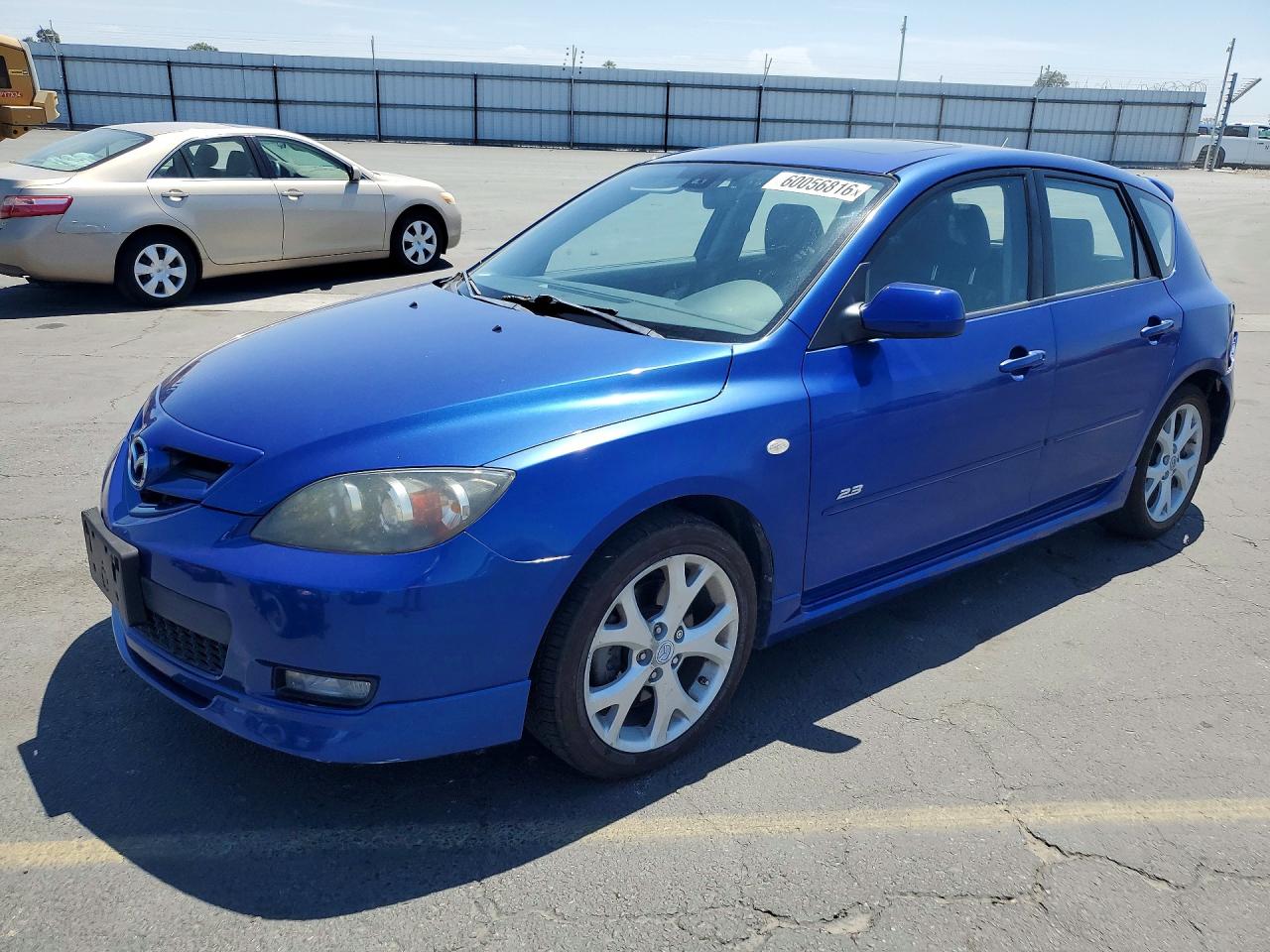 2007 Mazda 3 S Grand Touring, VIN JM1BK343371739831 — Rear end