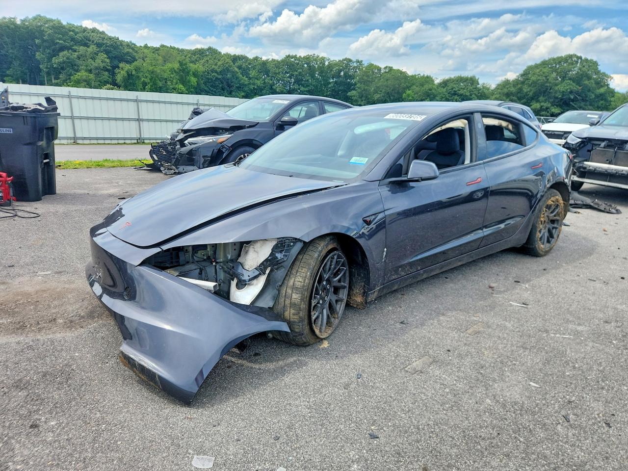 2024 Tesla Model 3, VIN 5YJ3E1EA7RF727706 — По всему кузову