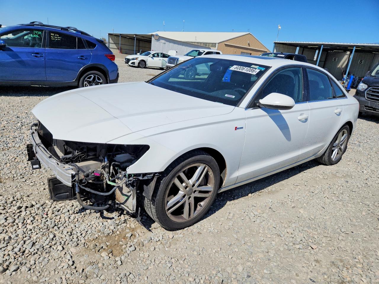 2012 Audi A6 Premium Plus, VIN WAUGGAFC8CN096854 — Front end